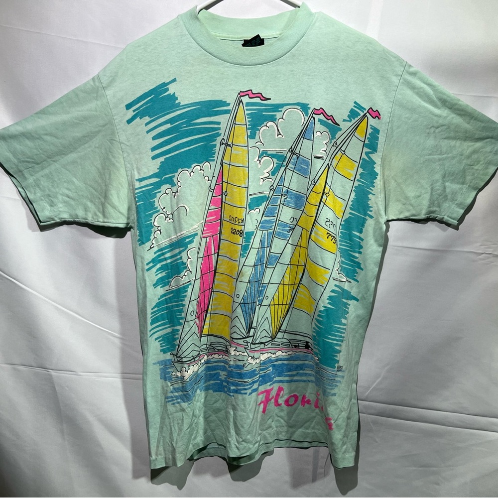 Vintage Tee’s Unlimited Florida Graphic Adult USA Made Single Stitch Size XL.